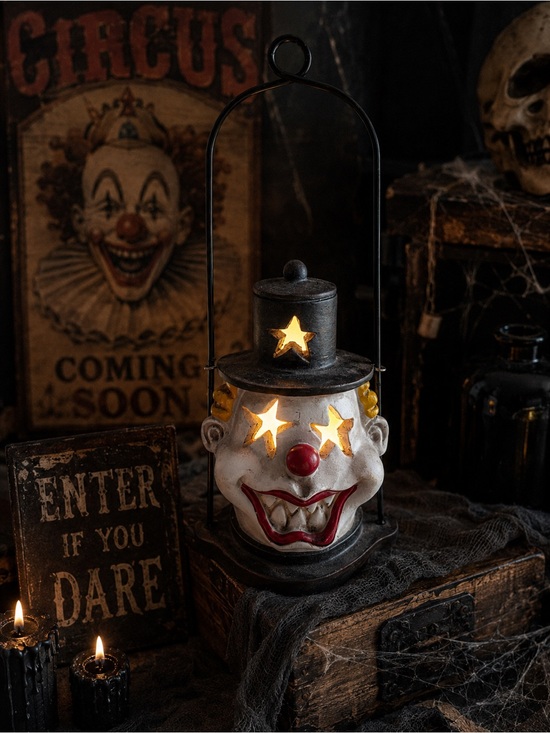Other - Creepy Clown LED Lantern Halloween Decor Battery Operated 11 Inch